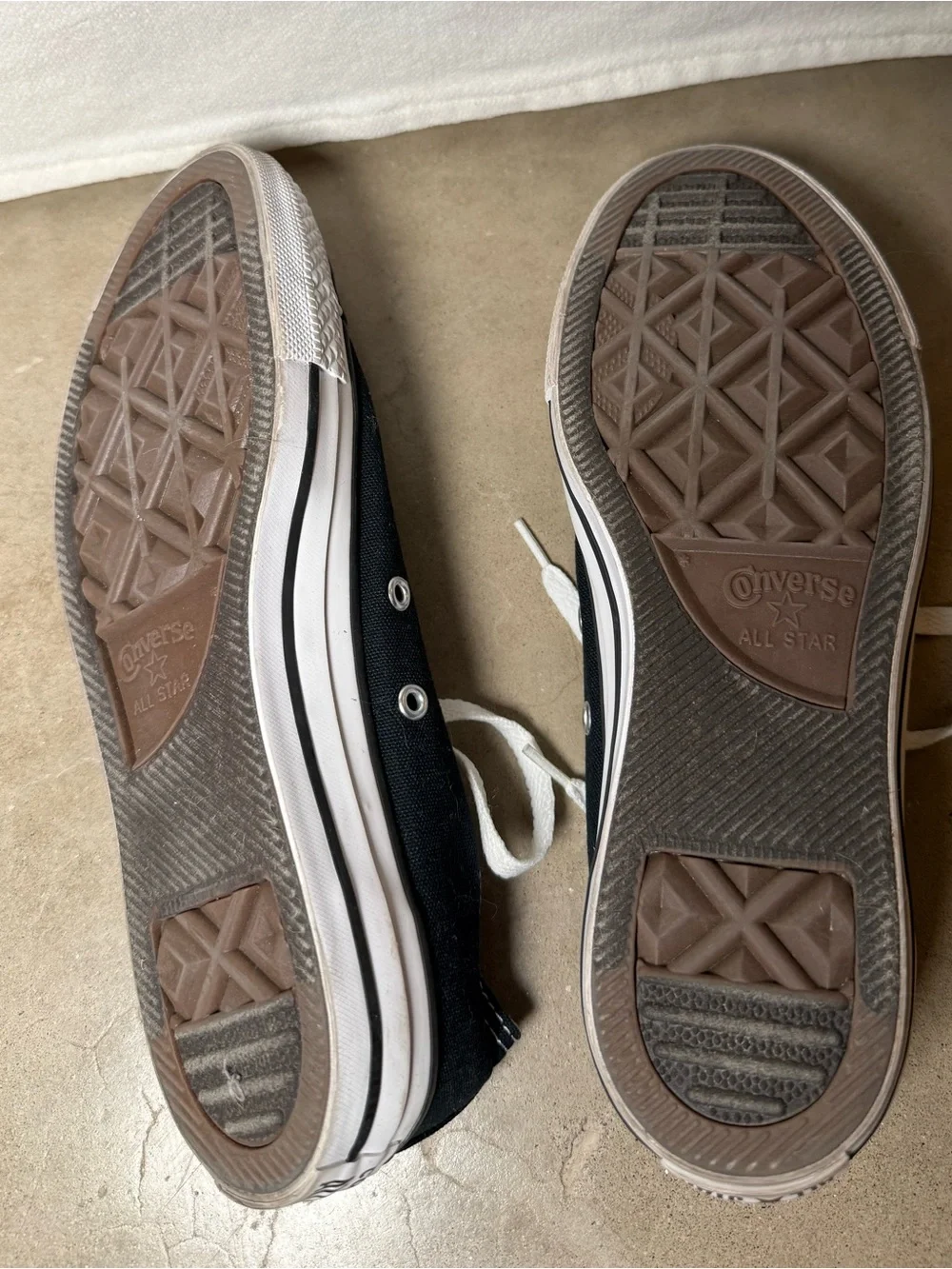 Converse Black and White Low Top Canvas Sneakers